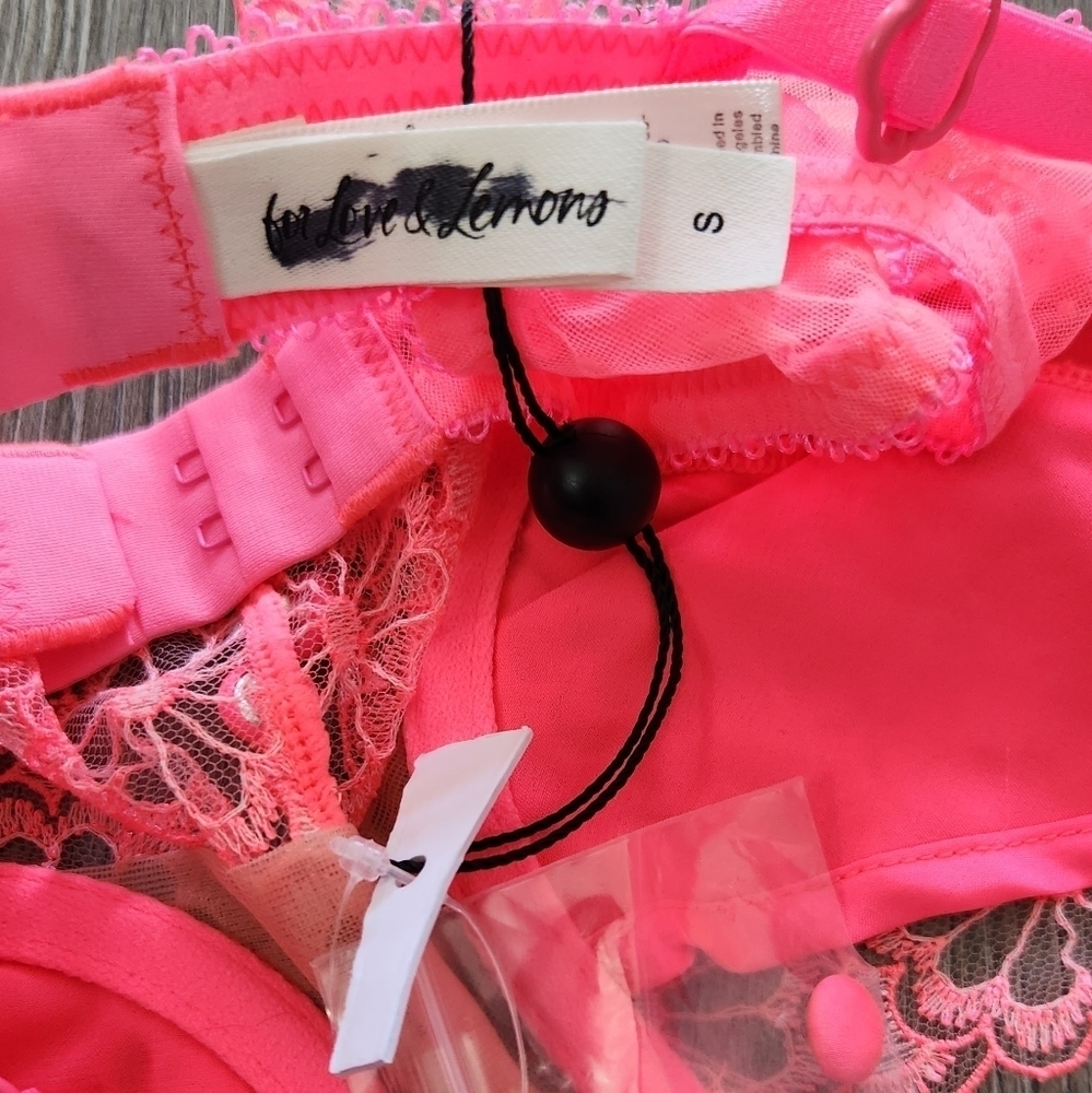 New!For‎ Love and Lemons Daisy Longline Bra - Picture 8 of 12